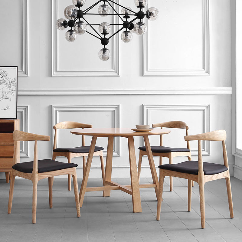 Modern Dining Room Side Chairs Solid Wood Kitchen Armless Chairs