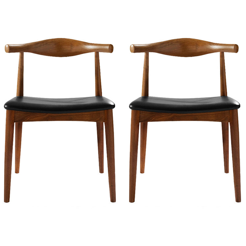 Modern Dining Room Side Chairs Solid Wood Kitchen Armless Chairs