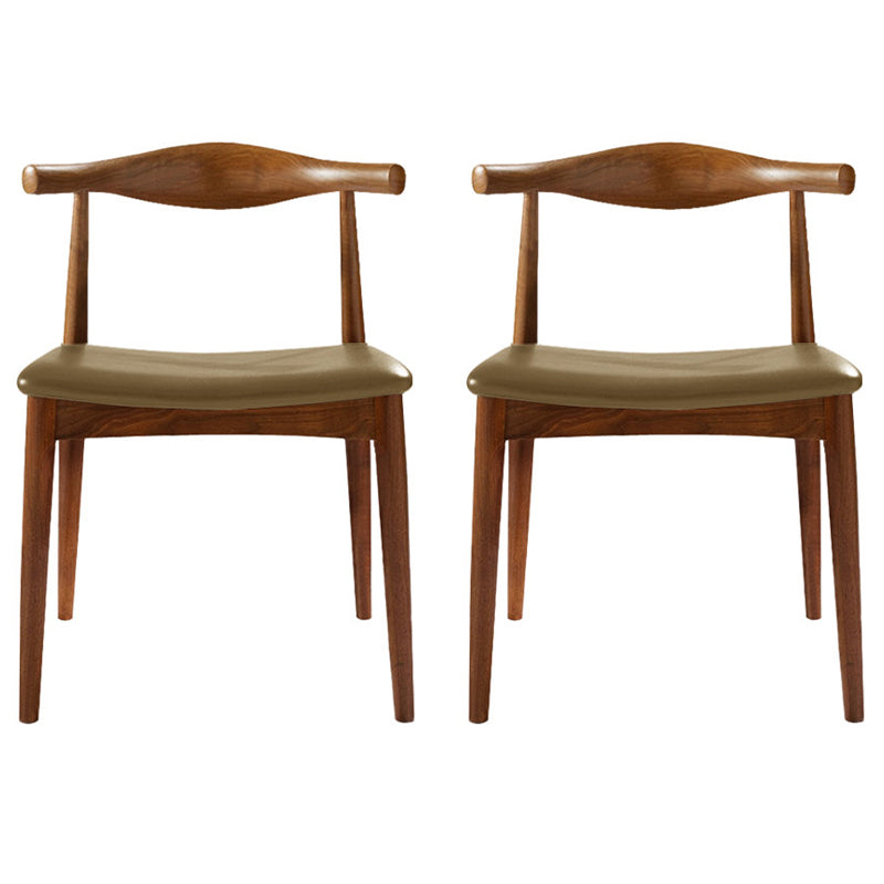 Modern Dining Room Side Chairs Solid Wood Kitchen Armless Chairs