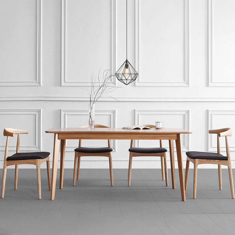 Modern Dining Room Side Chairs Solid Wood Kitchen Armless Chairs