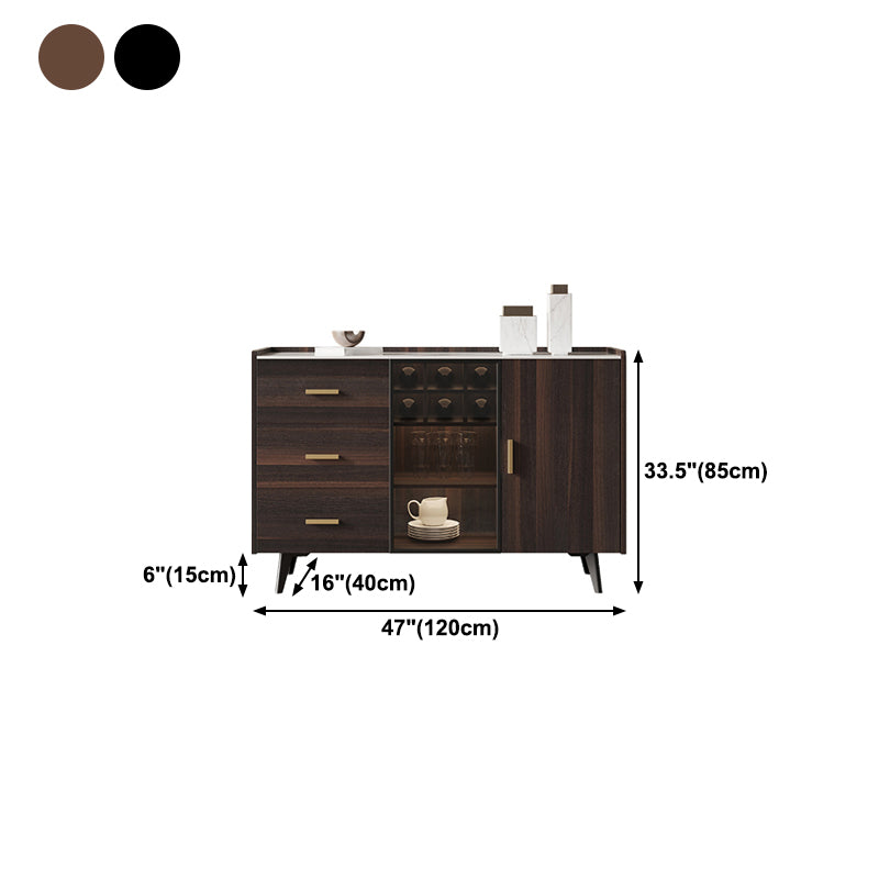 Luxury Style Kitchen Sideboard Sintered Stone Storage Sideboard