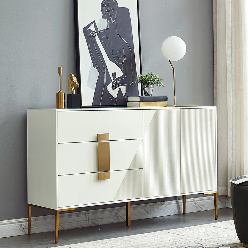 Glam Style Sideboard Engineered Wood Dining Sideboard for Living Room