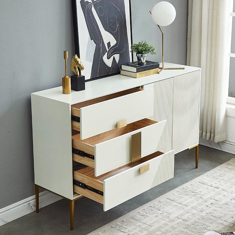 Glam Style Sideboard Engineered Wood Dining Sideboard for Living Room