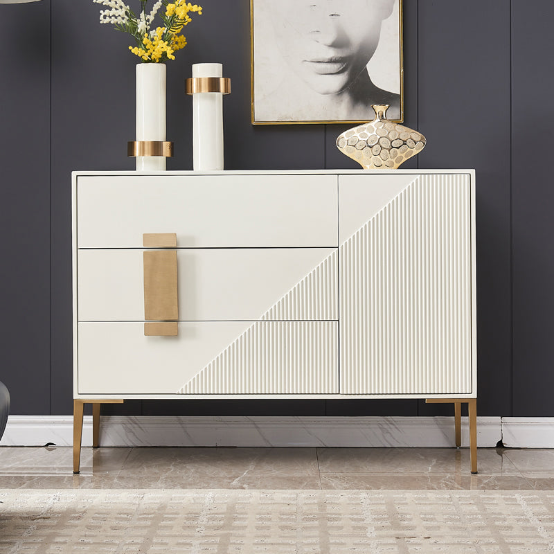 Glam Style Sideboard Engineered Wood Dining Sideboard for Living Room