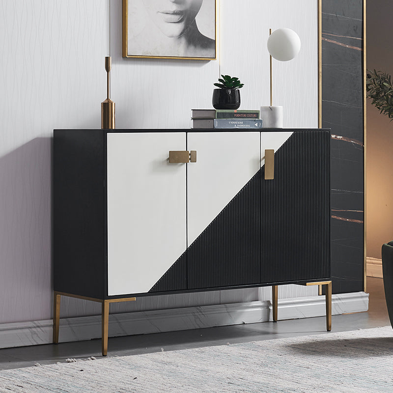 Glam Style Sideboard Engineered Wood Dining Sideboard for Living Room