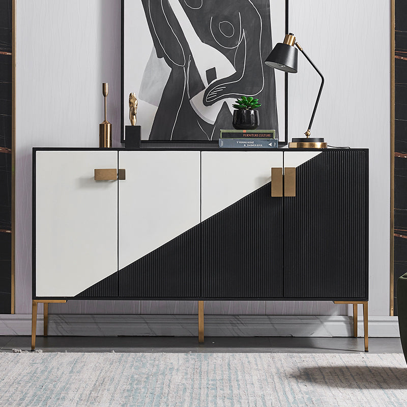 Glam Style Sideboard Engineered Wood Dining Sideboard for Living Room