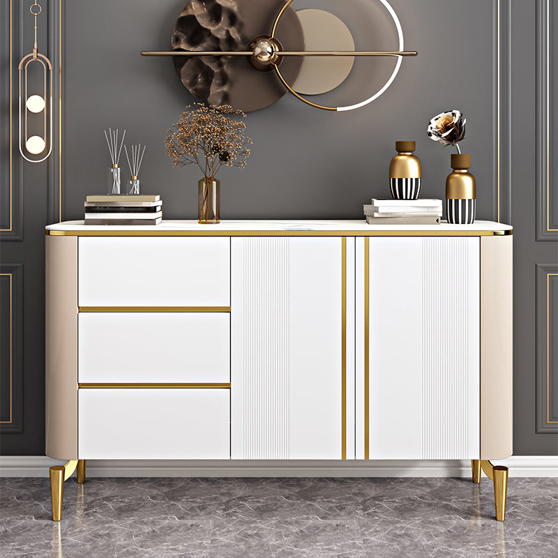 Luxury Storage Sideboard Sintered Stone Dining Cabinet Sideboard for Home