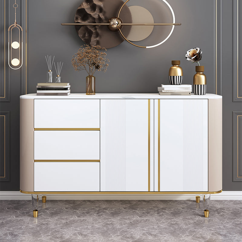 Luxury Storage Sideboard Sintered Stone Dining Cabinet Sideboard for Home