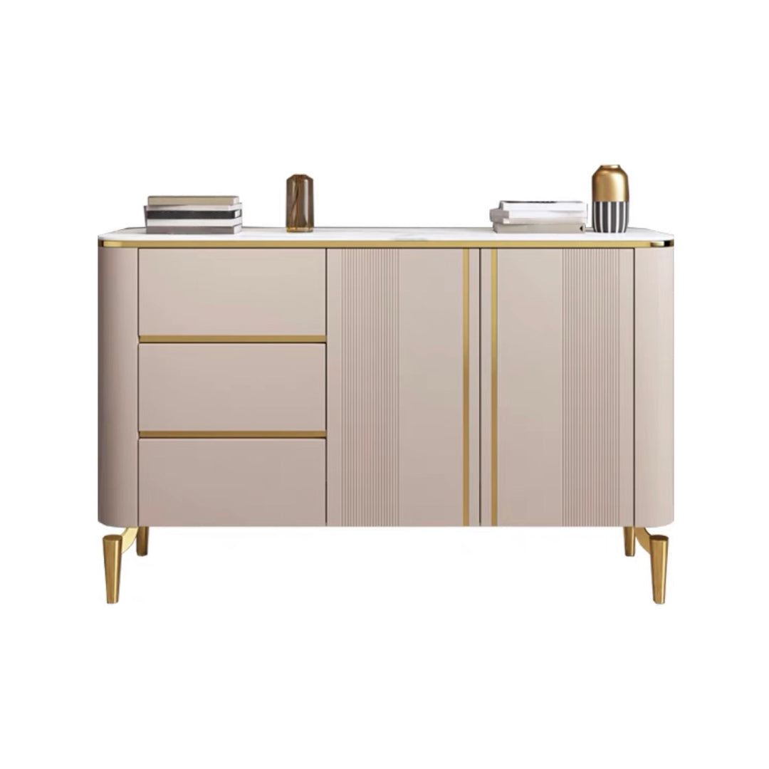 Luxury Storage Sideboard Sintered Stone Dining Cabinet Sideboard for Home