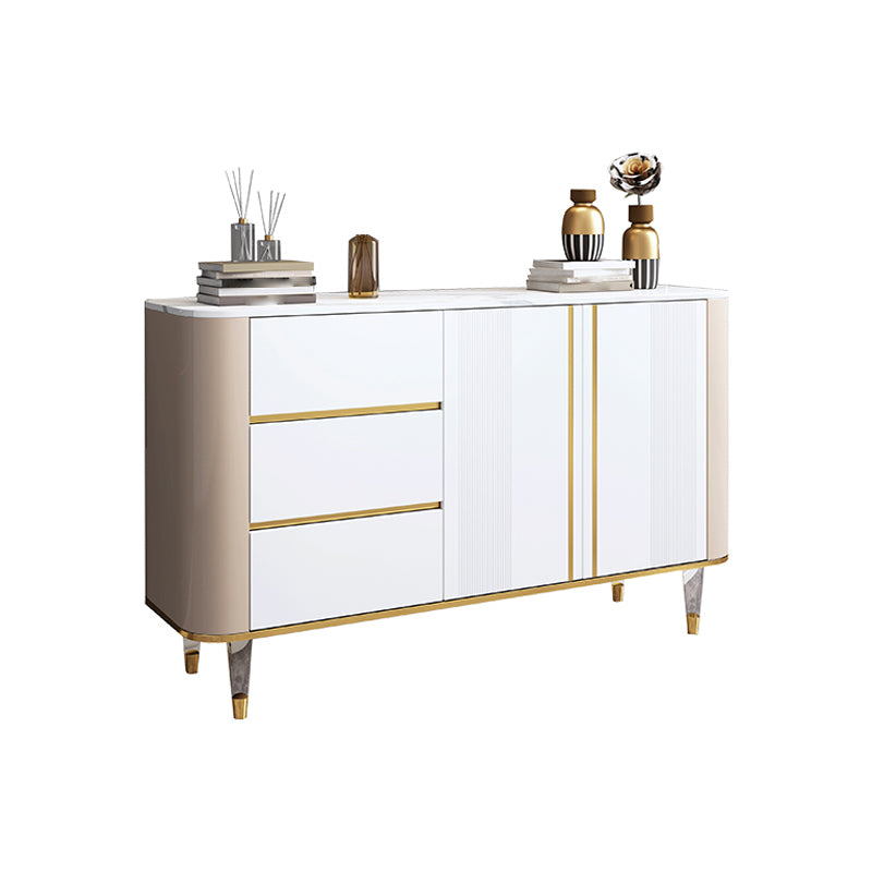 Luxury Storage Sideboard Sintered Stone Dining Cabinet Sideboard for Home