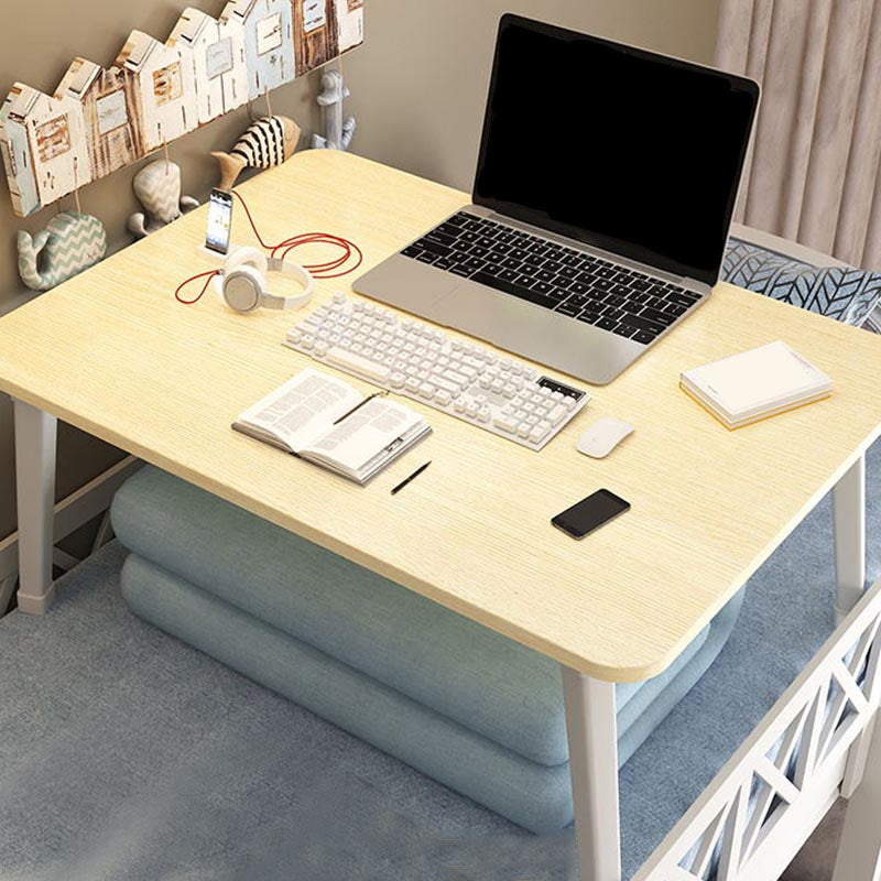 Modern Metal Office Desk White Rectangular Writing Desk for Home