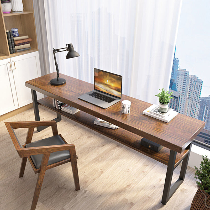 Solid Wood Office Desk Contemporary Style Writing Desk for Home and Office