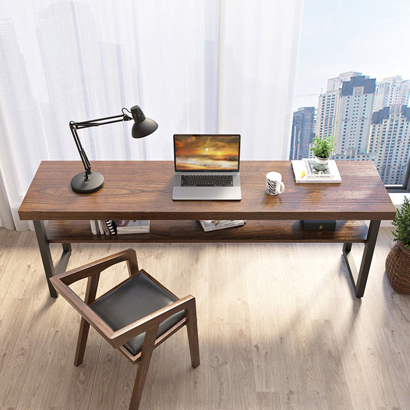 Solid Wood Office Desk Contemporary Style Writing Desk for Home and Office