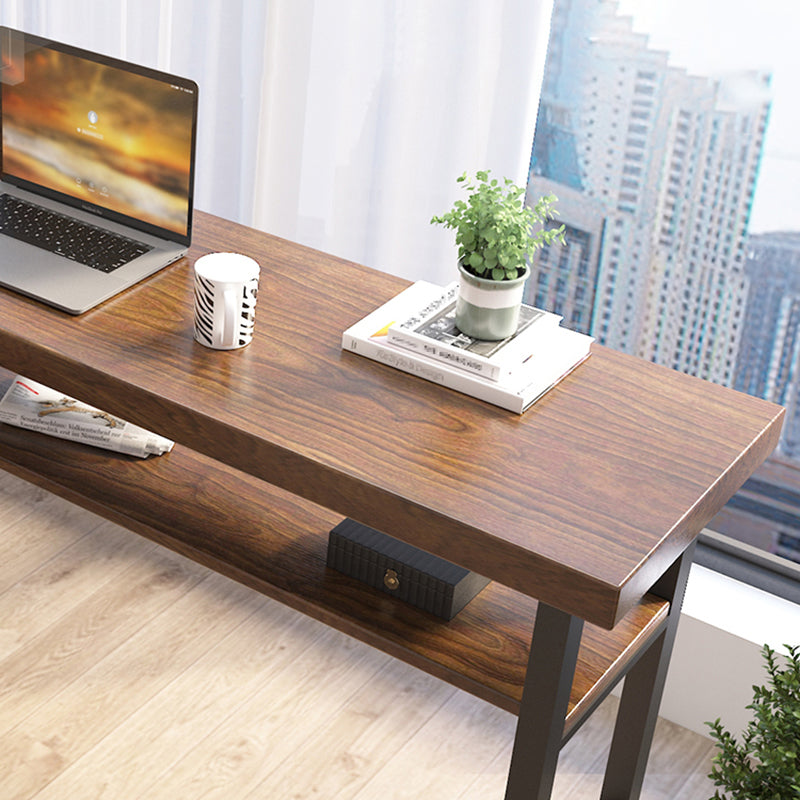 Solid Wood Office Desk Contemporary Style Writing Desk for Home and Office