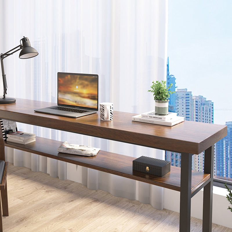 Solid Wood Office Desk Contemporary Style Writing Desk for Home and Office