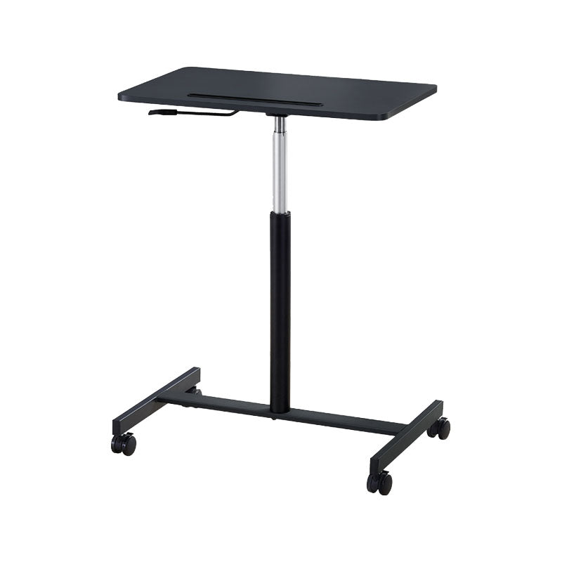 Contemporary Standing Desk Rectangular Office Desk with Caster Wheels