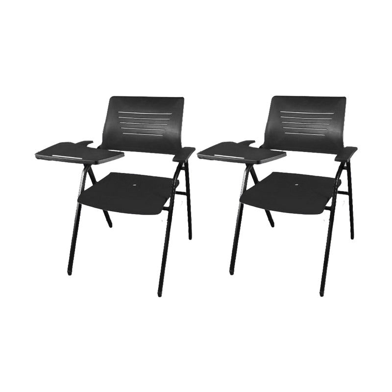 Mid Back Conference Chair Contemporary Plastic Fixed Arms Chair