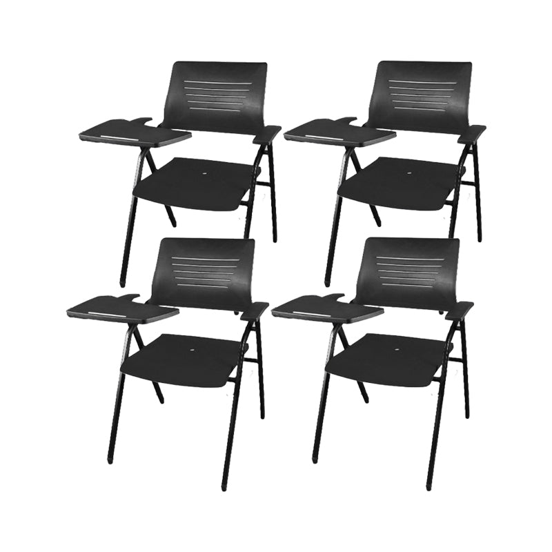 Mid Back Conference Chair Contemporary Plastic Fixed Arms Chair