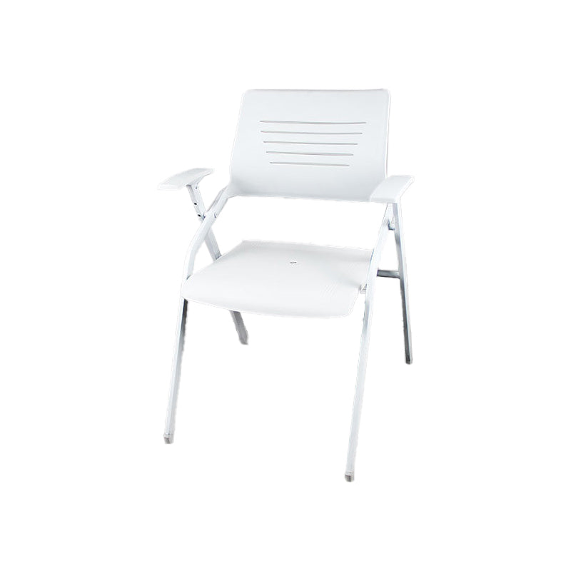 Mid Back Conference Chair Contemporary Plastic Fixed Arms Chair