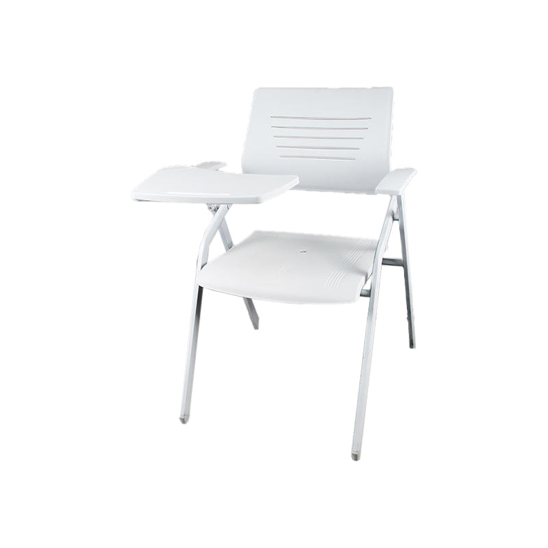 Mid Back Conference Chair Contemporary Plastic Fixed Arms Chair