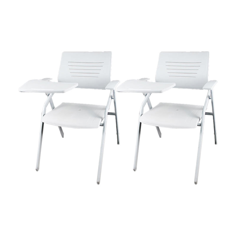 Mid Back Conference Chair Contemporary Plastic Fixed Arms Chair