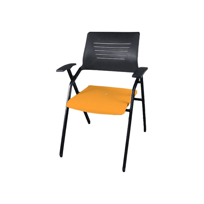 Mid Back Conference Chair Contemporary Plastic Fixed Arms Chair
