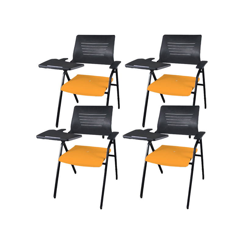 Mid Back Conference Chair Contemporary Plastic Fixed Arms Chair