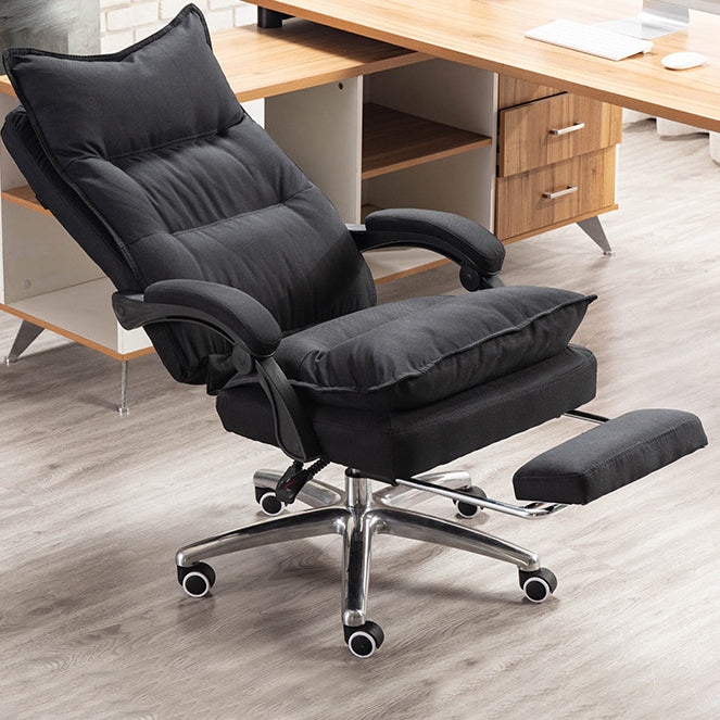 Executive Swivel Office Chair with Padded Arms Modern Task Chair with Wheels