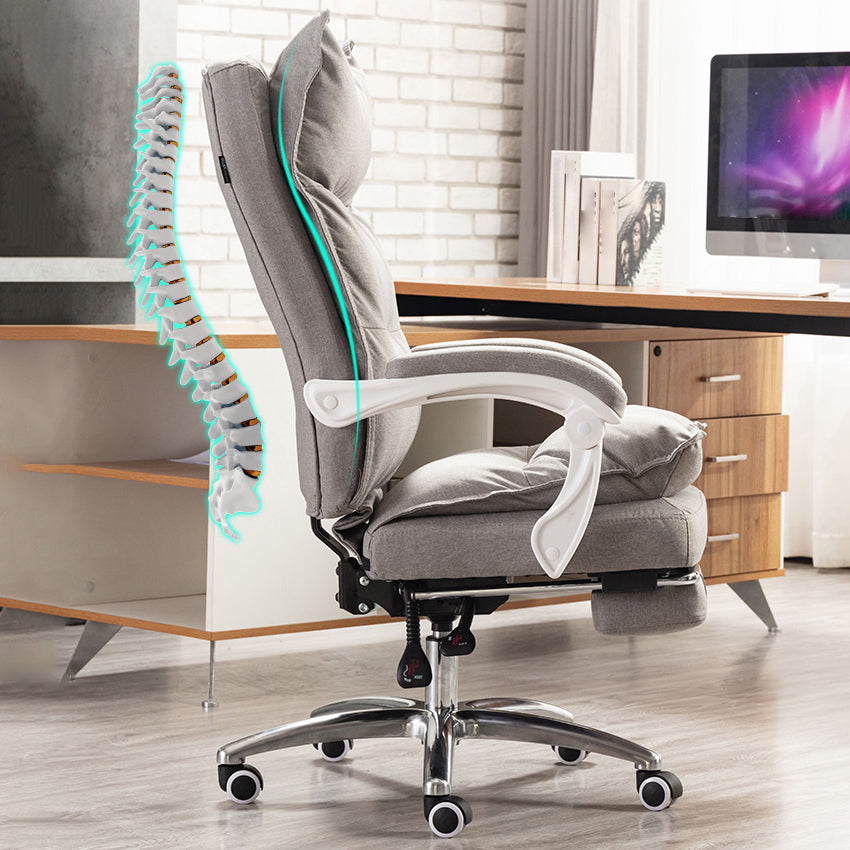 Executive Swivel Office Chair with Padded Arms Modern Task Chair with Wheels