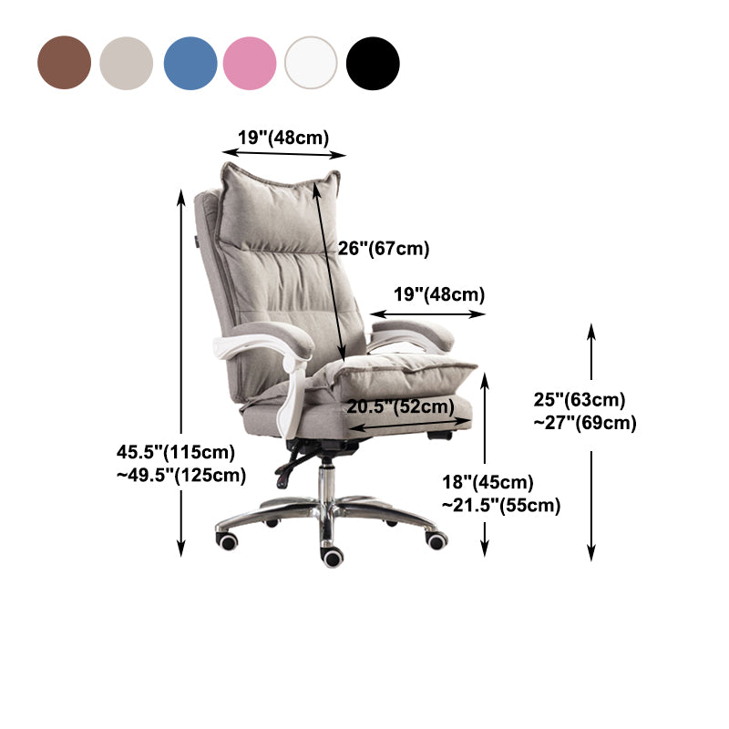 Executive Swivel Office Chair with Padded Arms Modern Task Chair with Wheels