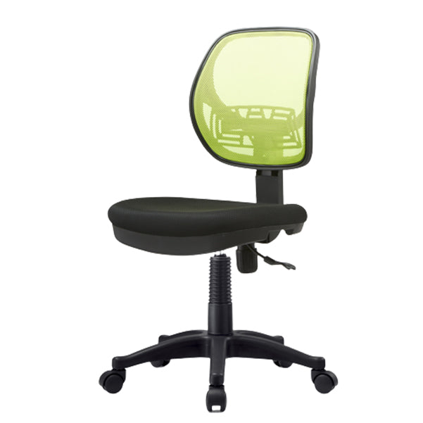 Adjustable Seat Height Office Chair Armless Chair with Caster Wheels