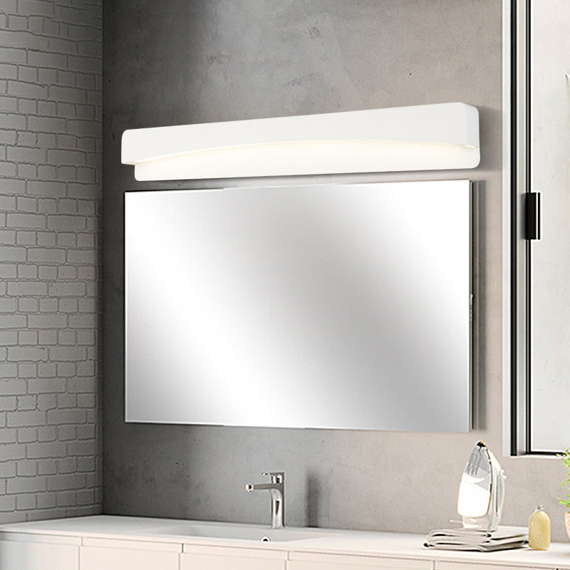 Acrílico Ligera de tocador rectangular LED modernista Ligera montada en la pared blanca en luz natural, 16.5 "/20.5" /24.5 "de ancho