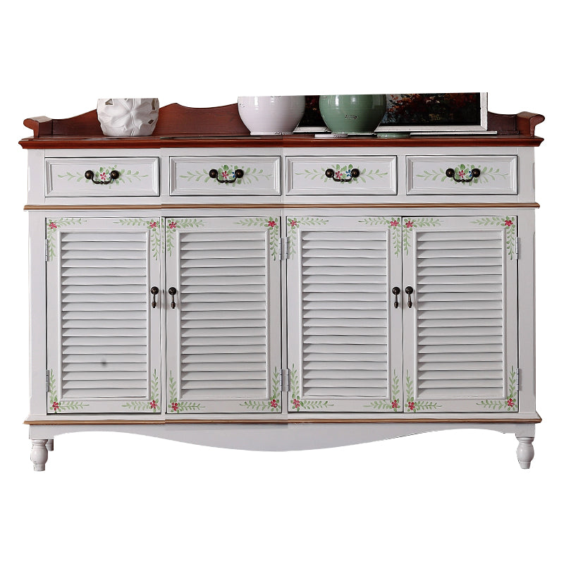 Contemporary Wooden Dining Server with Drawers Antique finish Sideboard for Dining Room