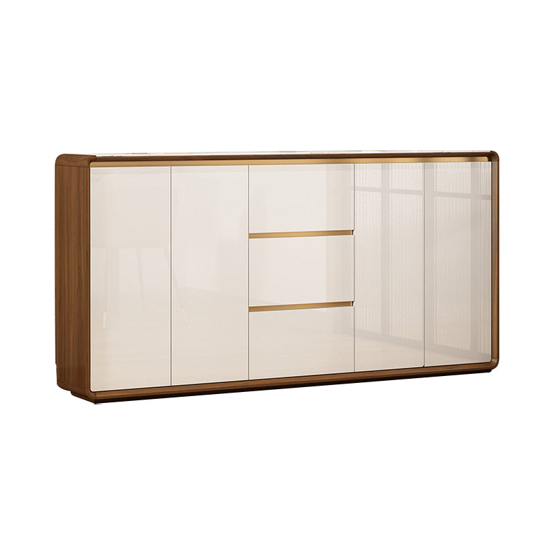 Modern Style Server Sintered Stone Top Sideboard with Door and Drawer for Dining Room