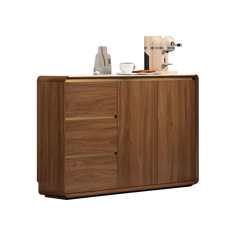 Modern Style Server Sintered Stone Top Sideboard with Door and Drawer for Dining Room