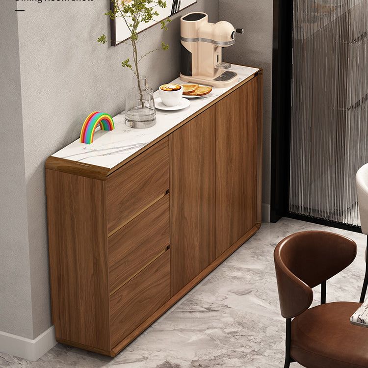 Modern Style Server Sintered Stone Top Sideboard with Door and Drawer for Dining Room