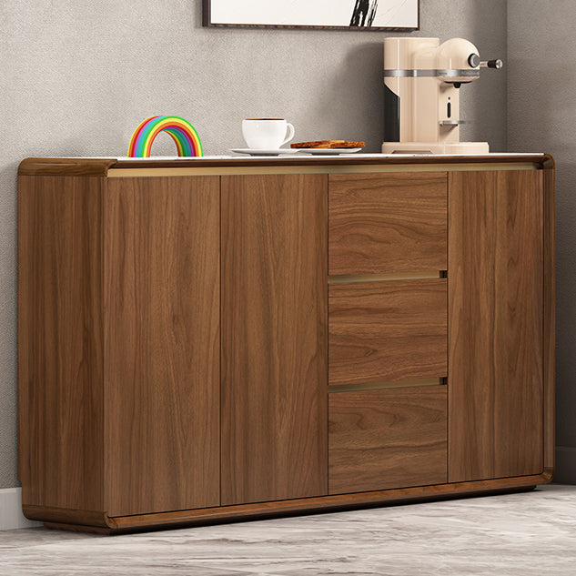 Modern Style Server Sintered Stone Top Sideboard with Door and Drawer for Dining Room