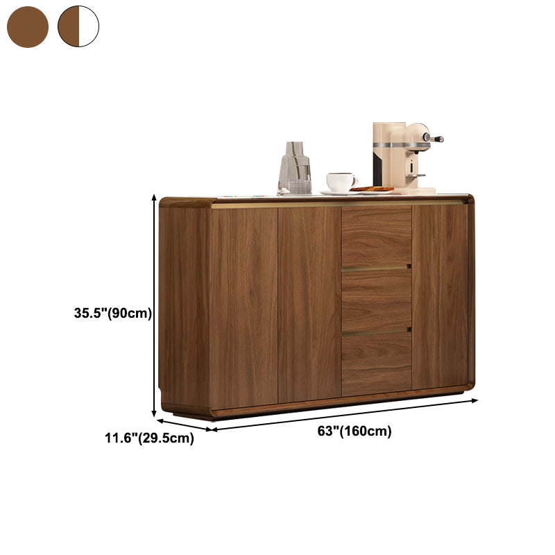 Modern Style Server Sintered Stone Top Sideboard with Door and Drawer for Dining Room