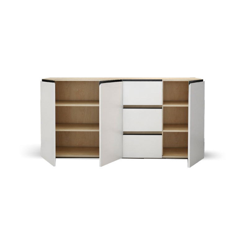 Glam 3-drawer Sideboard Engineered Wood Dining Sideboard for Living Room