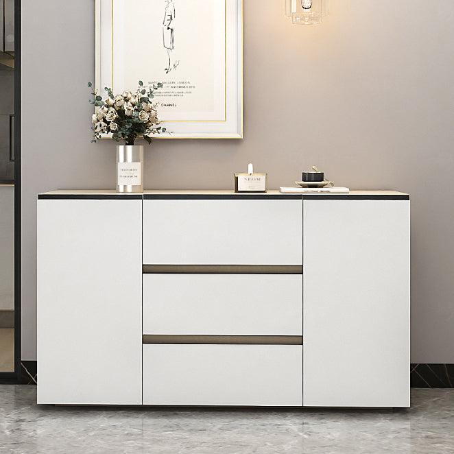 Glam 3-drawer Sideboard Engineered Wood Dining Sideboard for Living Room