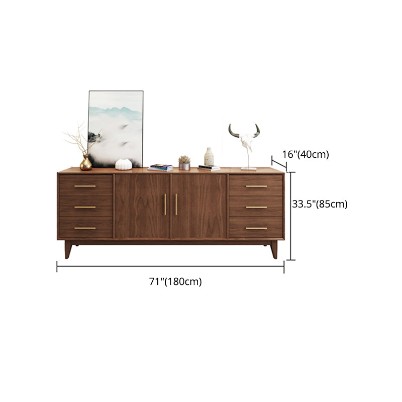 15.75"W Sideboard Contemporary Style Solid Wood Dining Server for Kitchen and Living Room