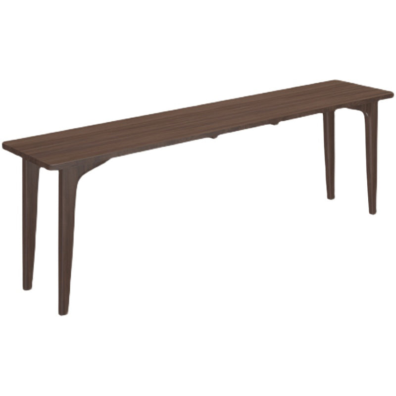 Modern Rectangular Writing Desk Solid Wood Brown Office Desk for Home