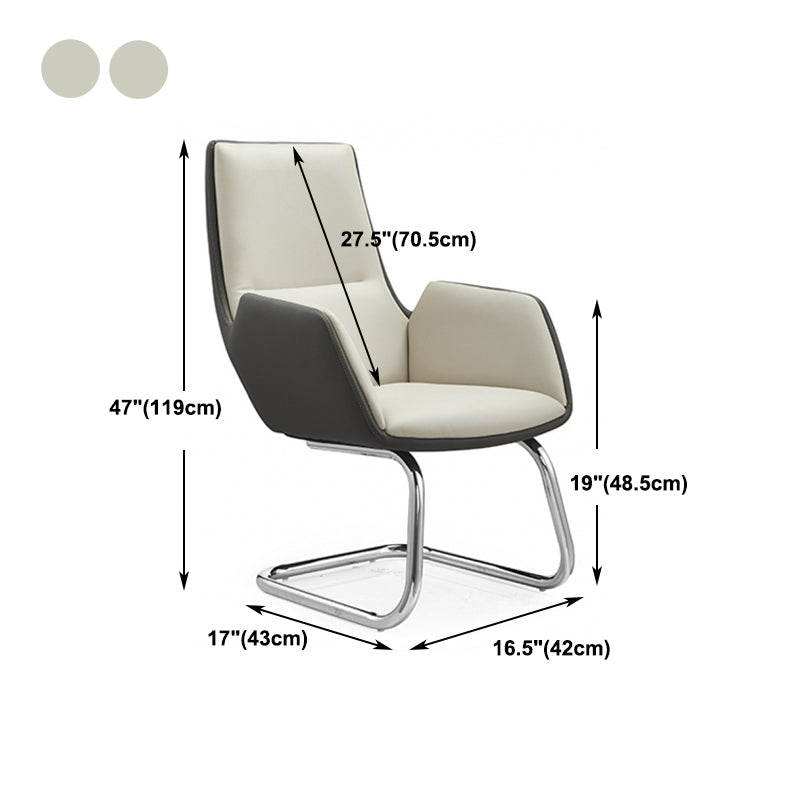 Executive Ergonomic Computer Chair Metal Base Contemporary Office Chair
