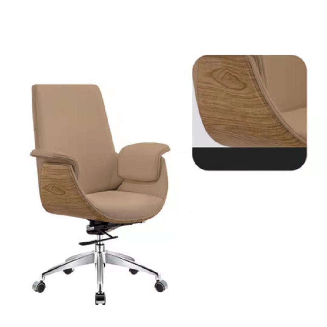 Contemporary Style Office Chair Adjustable Task Chair with Wheels