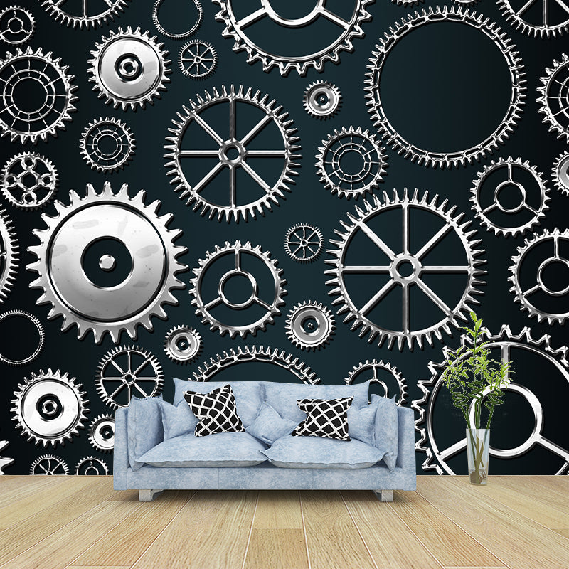 Photography Metal Gear Mural Wallpaper Sitting Room Wallpaper