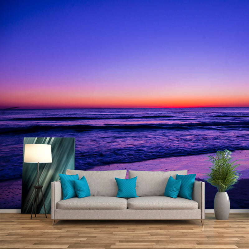 Environment Friendly Photography Wallpaper Sea Beach Living Room Mural Wallpaper