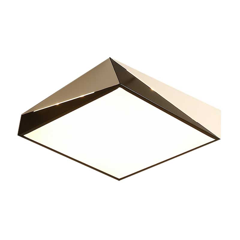 Split ontworpen acryl inbouwlamp LED woonkamer zwart en wit plafondinbouw in warm/wit licht, 16"/19,5"/23,5" breed