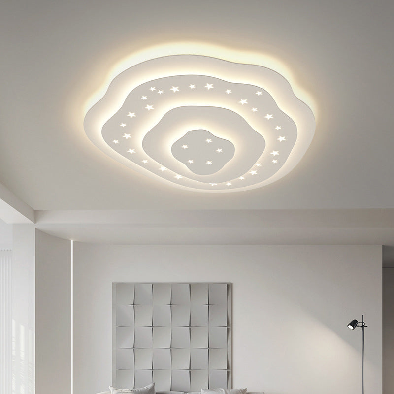 Modern Ceiling Light Simplicity White Shade LED Flush Mount Ceiling Lamp for Sitting Room