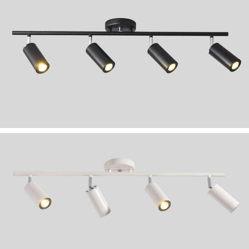 Half Cylinder Metal Flush Ceiling Light Modern Multi Lights Flush Ceiling Light Fixtures