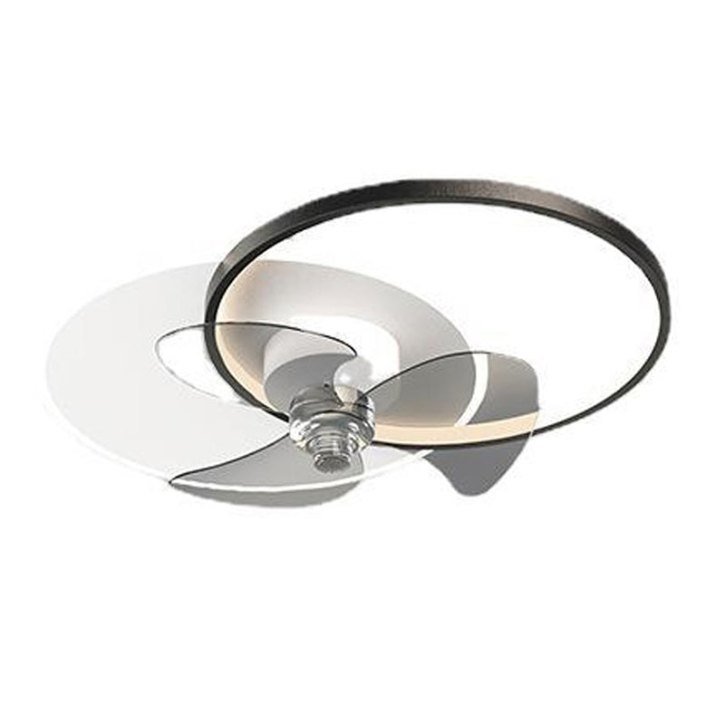 Black LED Ceiling Fan Light Multi-Light LED Ceiling Mount Lamp for Bedroom